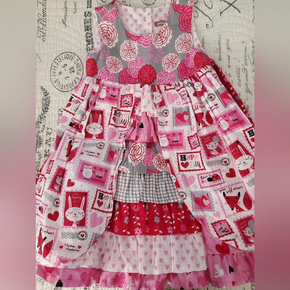 Jelly the Pug Valentine Dress - Girls Size 6